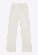 Logo Patch Straight-Leg Jeans