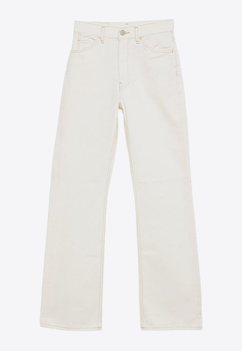 Logo Patch Straight-Leg Jeans