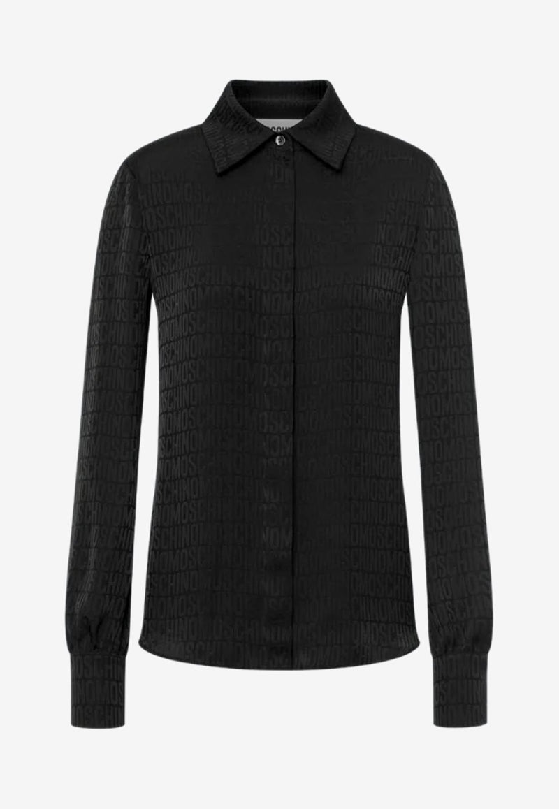 Logo Jacquard Twill Shirt