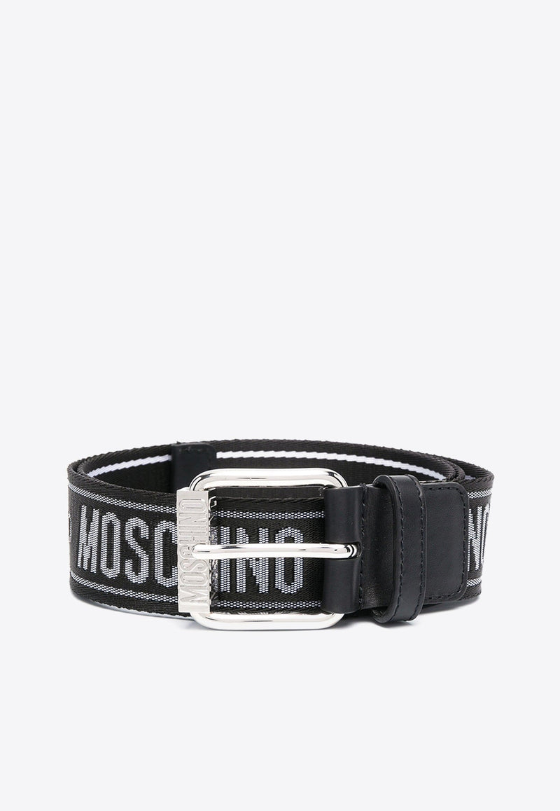 Logo Print Buckle Belt