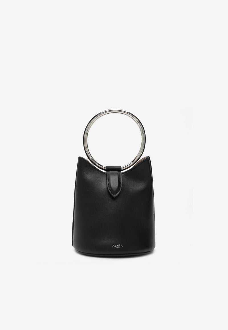 Mini Ring Leather Bucket Bag