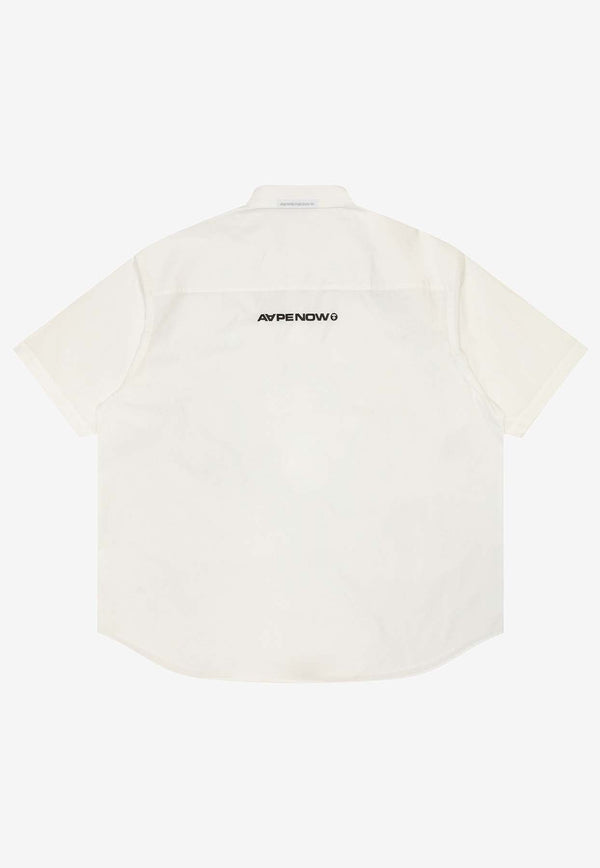 Moonface Patch Short-Sleeved Shirt