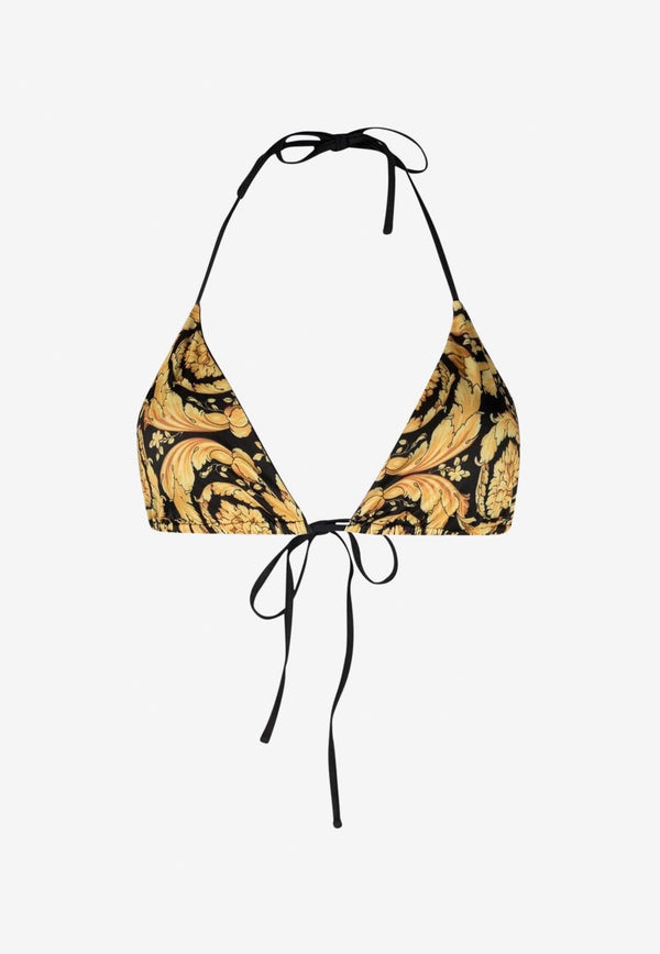 Barocco Print Bikini Top