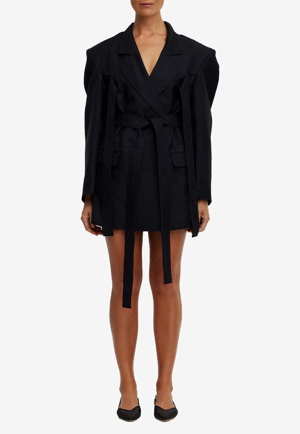 Gennon Belted Mini Blazer Dress