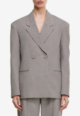 Heysen Double-Breasted Houndstooth Blazer