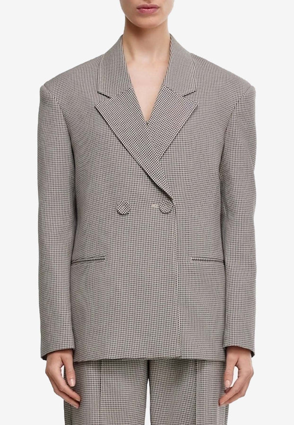 Heysen Double-Breasted Houndstooth Blazer