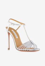 Amore Mio 105 Crystal-Embellished Sandals in Leather