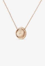 Me Oh Me Sparkly White 18K Rose Gold Diamond Necklace