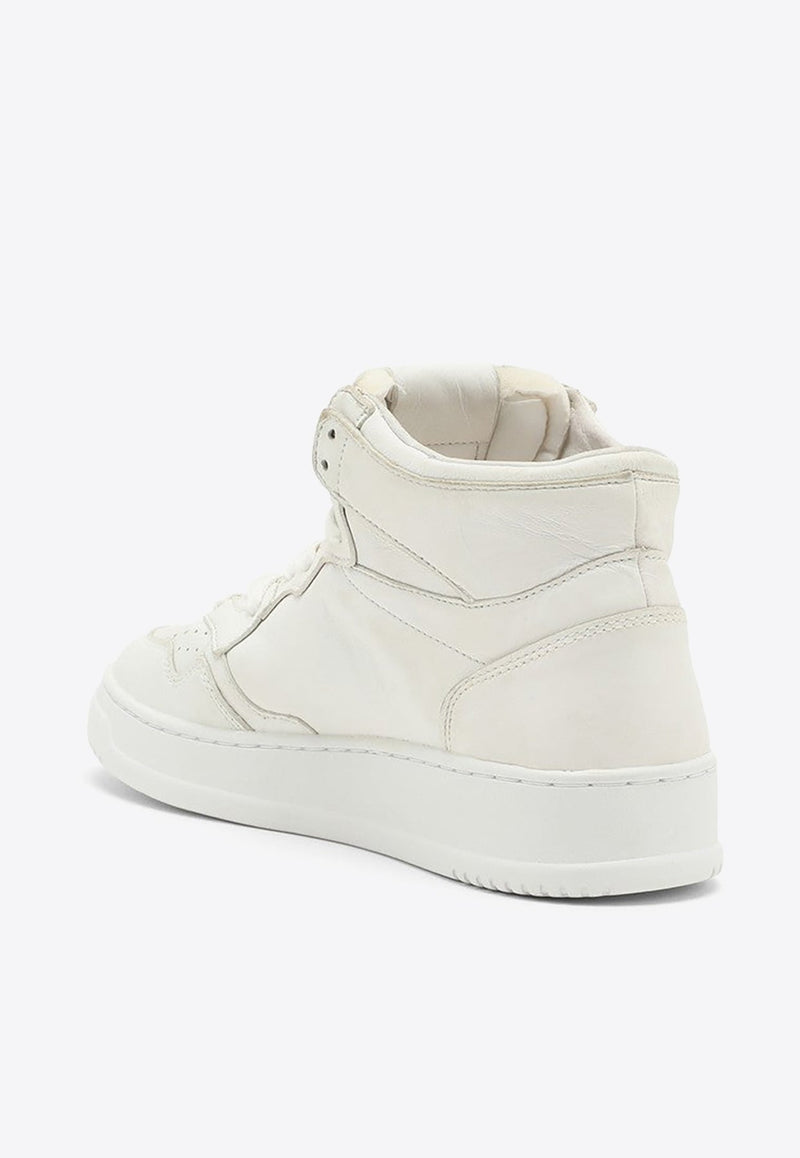 Medalist High-Top Leather Sneakers