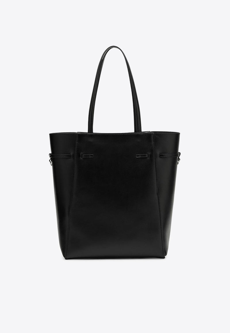 Medium Voyou Leather Tote Bag