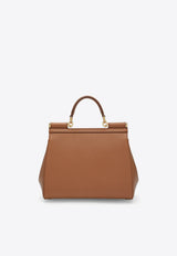 Large Sicily Leather Top Handle Bag