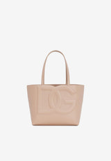 Small DG Logo Tote Bag in Calf Leather