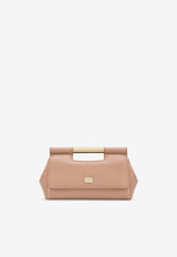 Medium Sicily Leather Clutch Bag