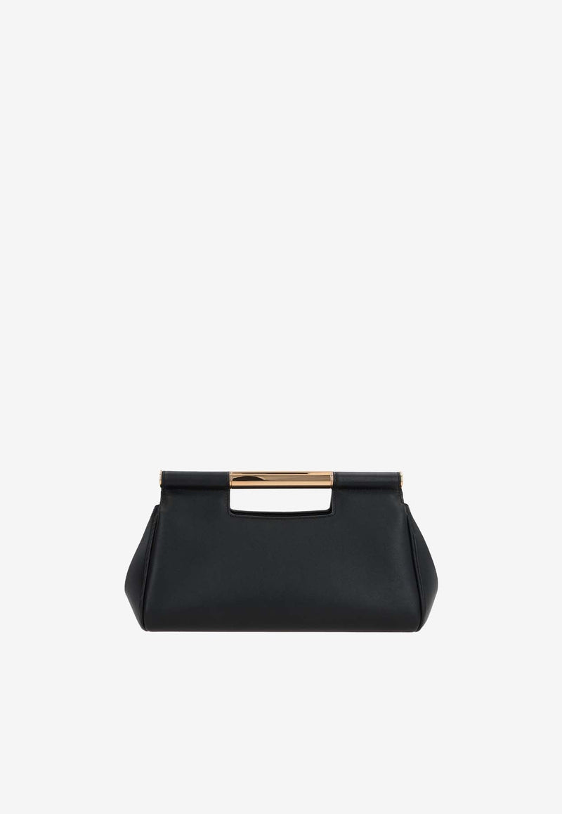 Medium Sicily Leather Clutch Bag