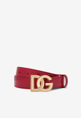 DG Logo Patent Leather Belt