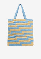 Small Logo Beach Tote Bag