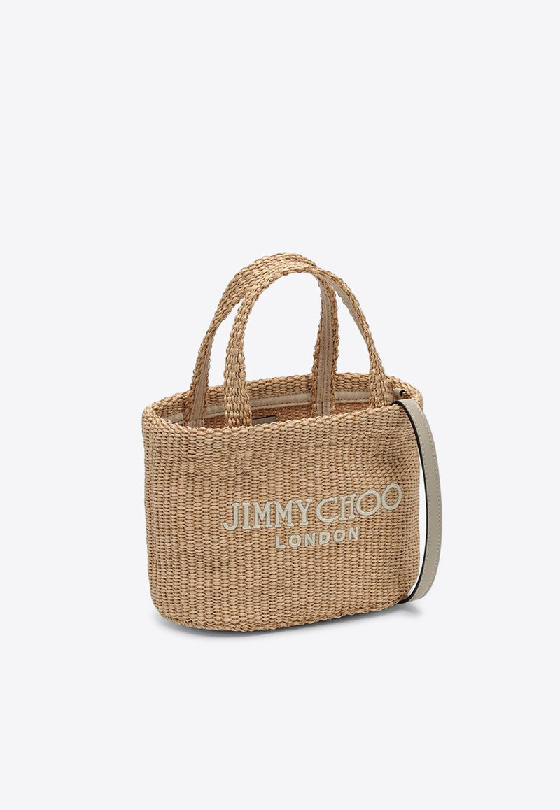 Mini East-West Logo Beach Tote Bag