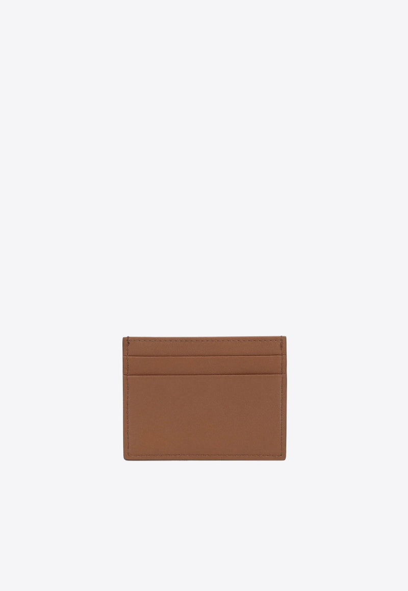 Logo Plaque Calfskin Cardholder