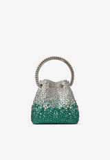 Crystal-Embellished Bon Bon Bucket Bag