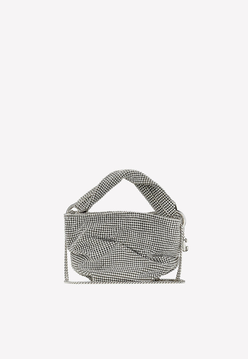 Bonny Crystal Mesh Top Handle Bag