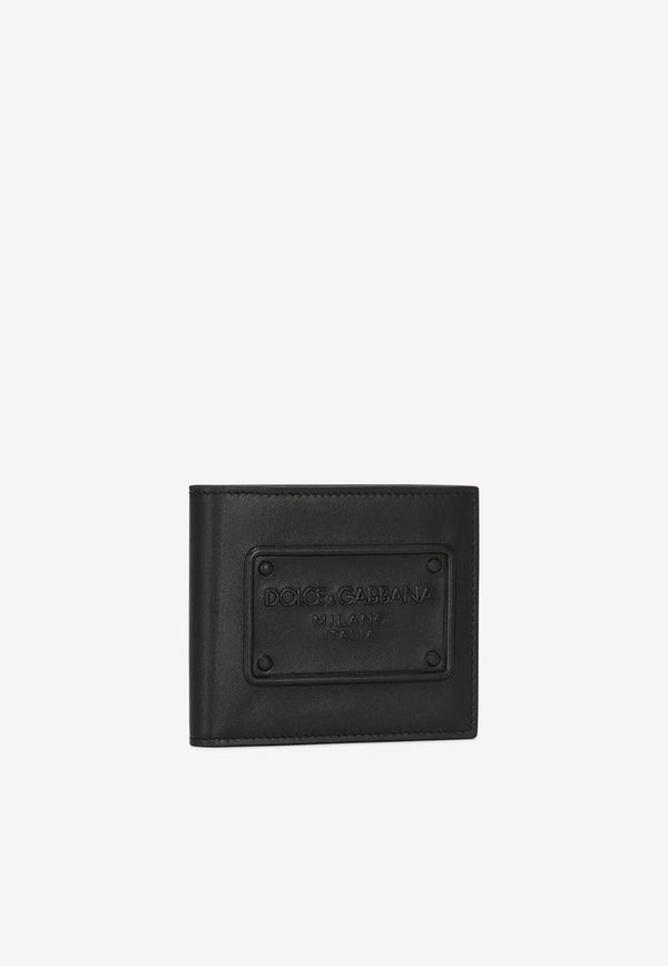 Logo Calfskin Bi-Fold Wallet