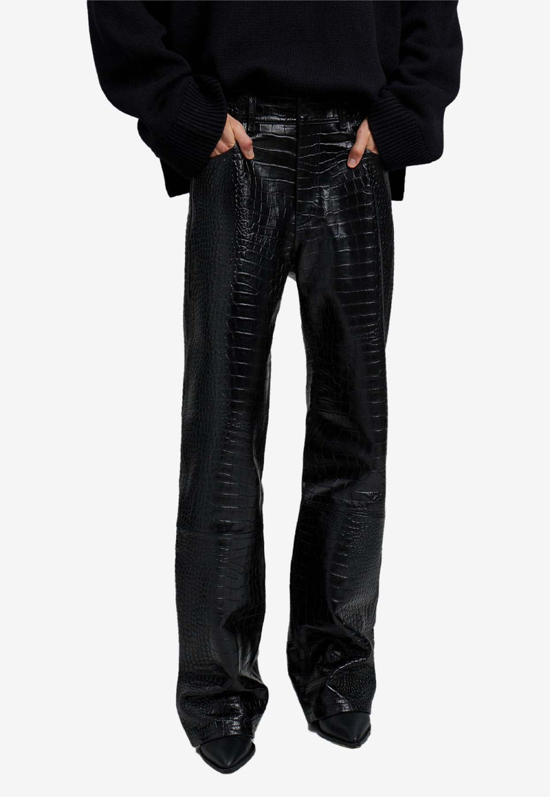 Bonnie Croc-Effect Pants