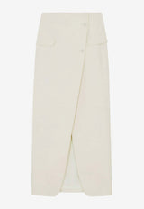 Nan Faux Leather Maxi Wrap Skirt