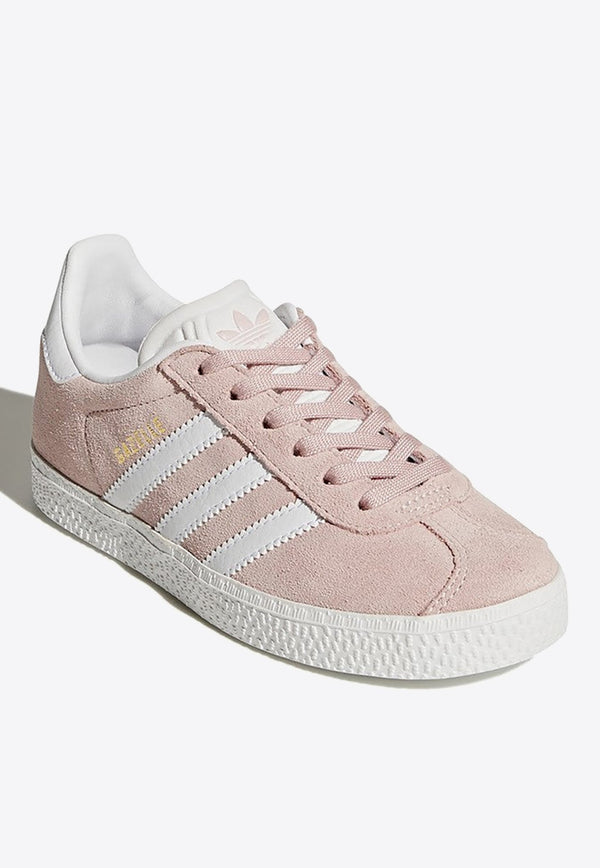 Girls Gazelle Low-Top Suede Sneakers