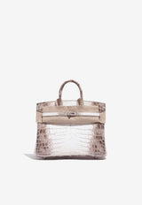 Birkin 25 in Himalaya Blanc Niloticus Crocodile