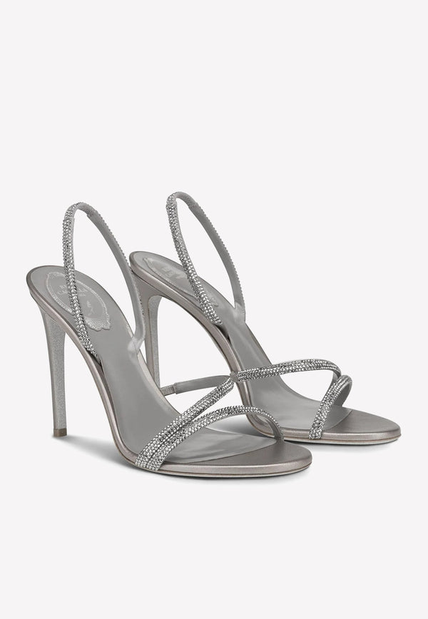 Irina 105 Crystal-Embellished Sandals