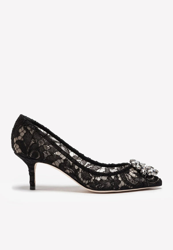 Bellucci 60 Crystal-Embellished Pumps in Taormina Lace