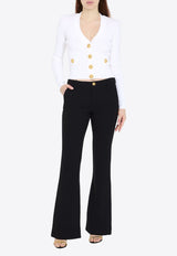 Boot-Cut Wool Pants