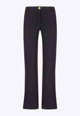 Boot-Cut Wool Pants