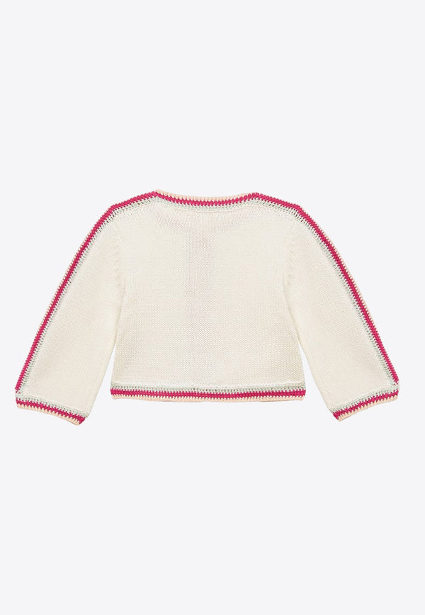 Baby Girls Crochet Knit Cardigan