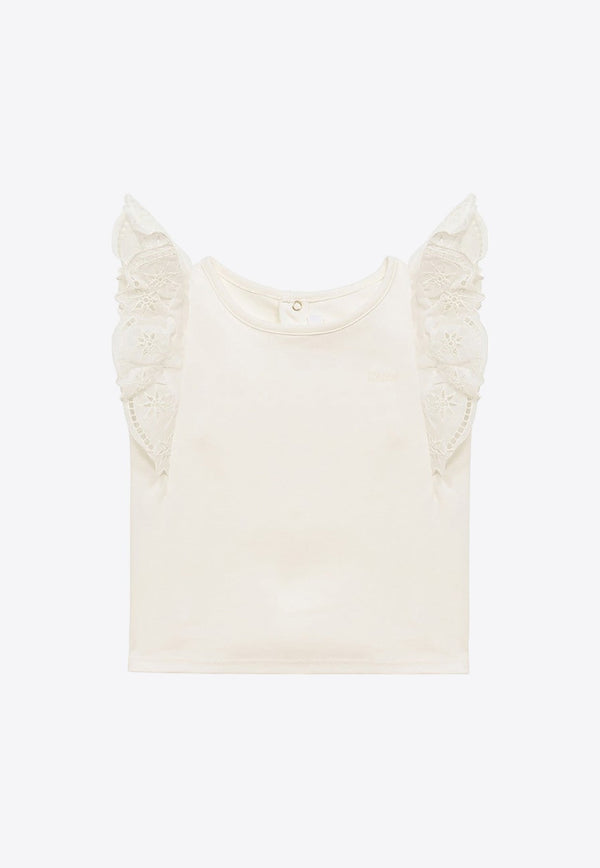Baby Girls Broderie Anglaise Top
