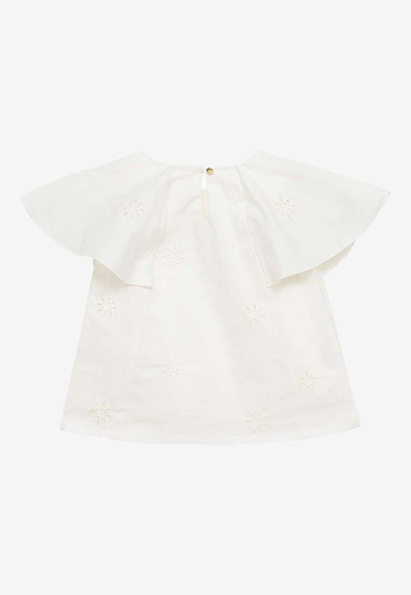 Girls Broderie Anglaise Blouse