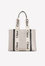 Medium Woody Logo Tote Bag