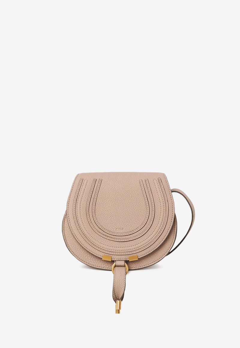 Small Marcie Grained Leather Crossbody Bag