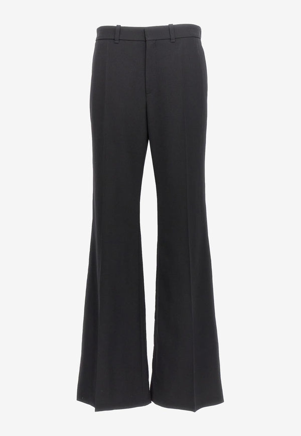 Flared Wool Pants