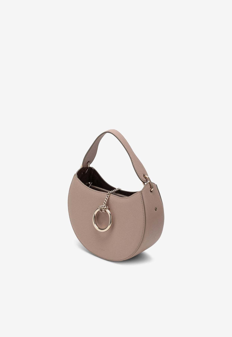 Small Arlène Leather Hobo Bag