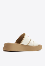 Mila Logo Flatform Sandals