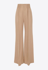 High-Rise Tailored Pants in Wool