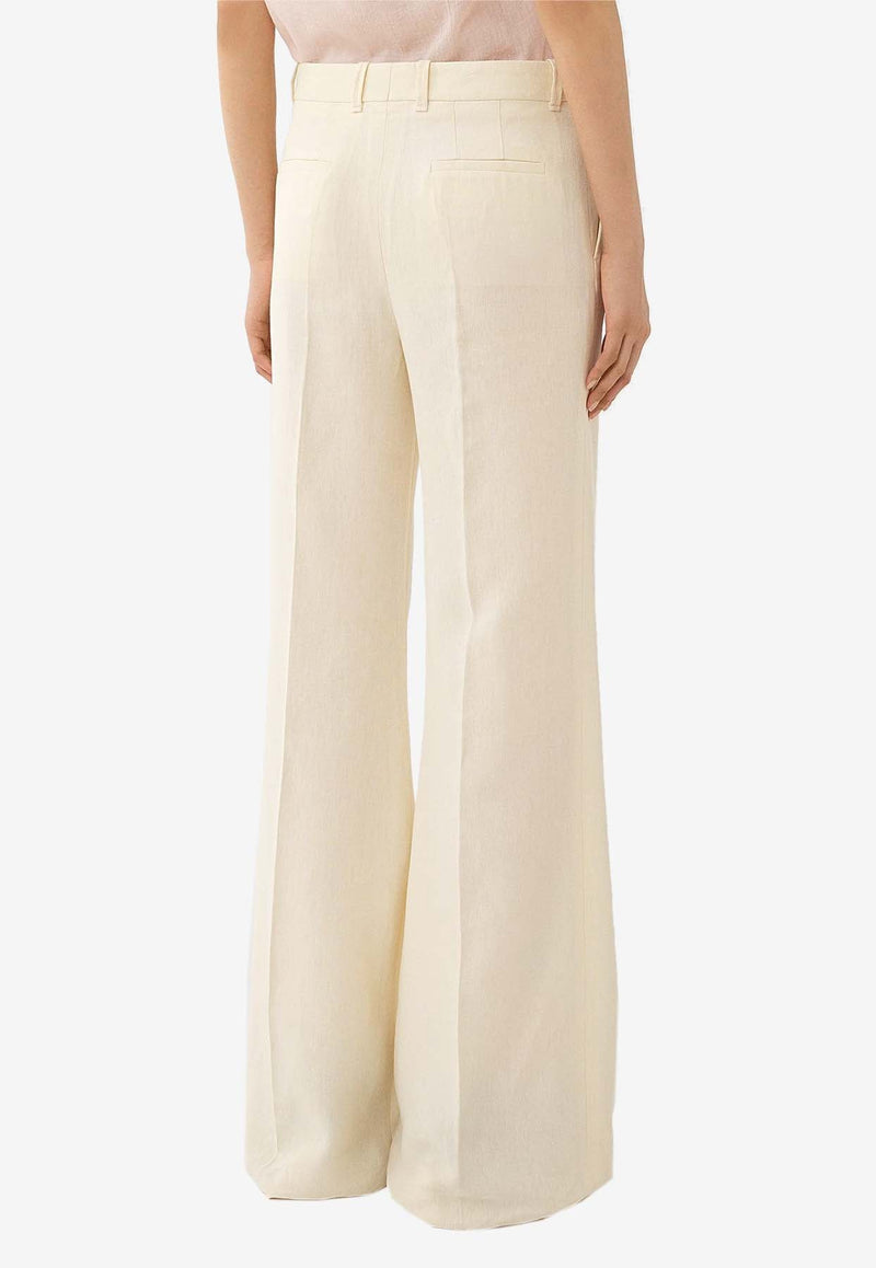 Low-Waist Flared Pants