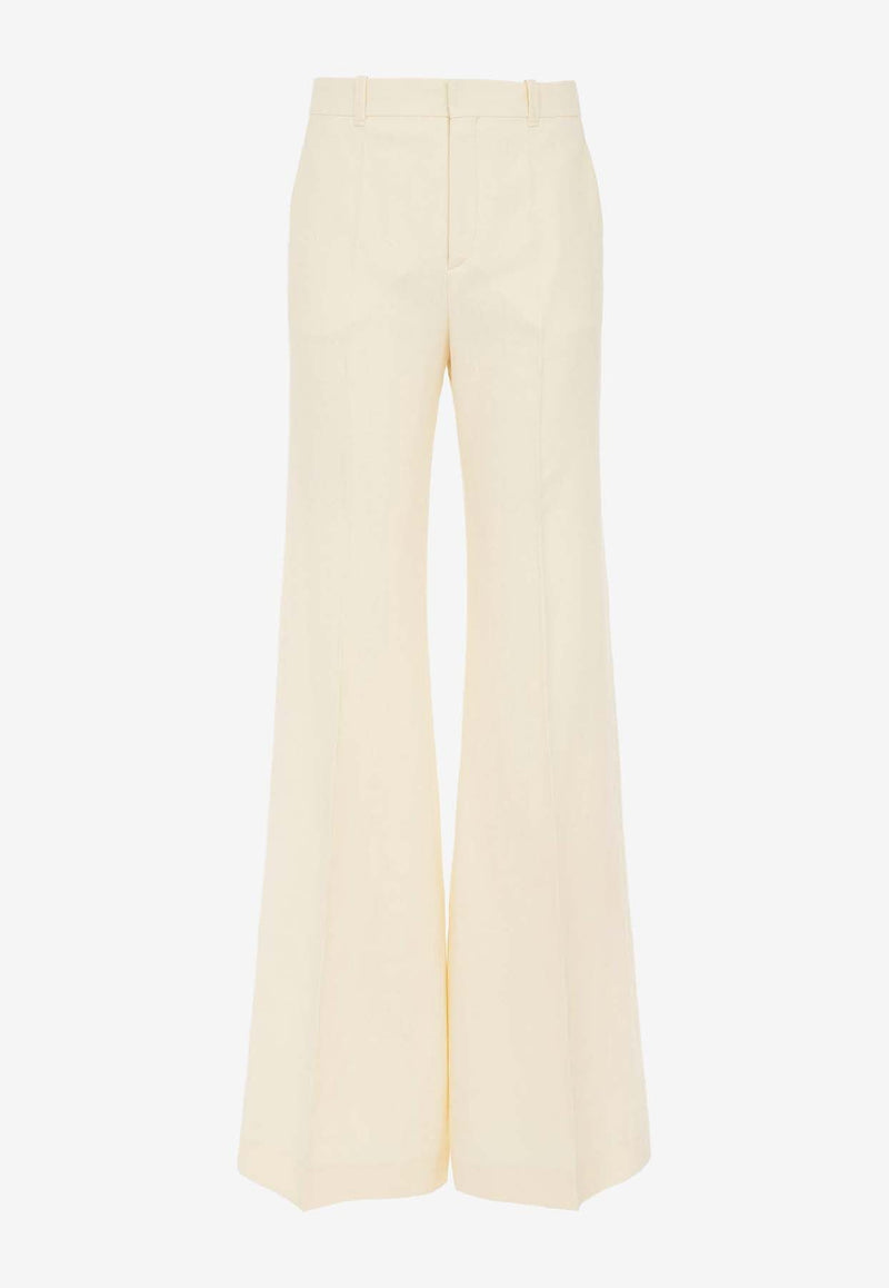 Low-Waist Flared Pants