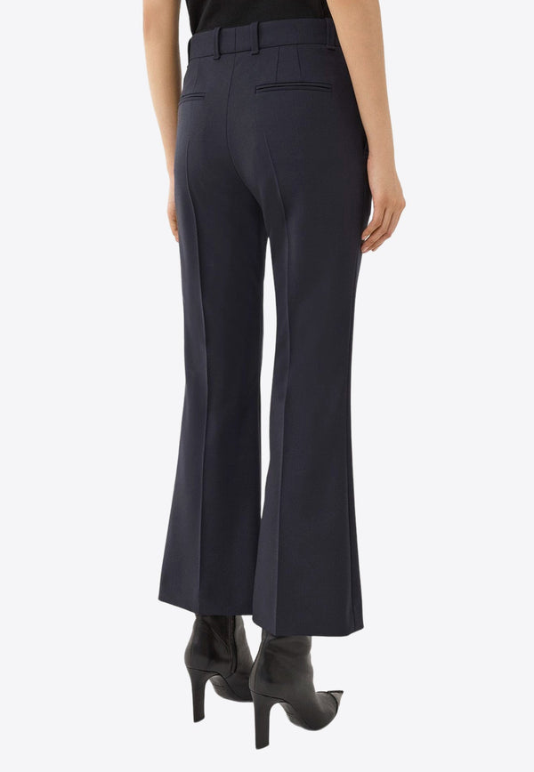 Bootcut Cropped Pants in Wool