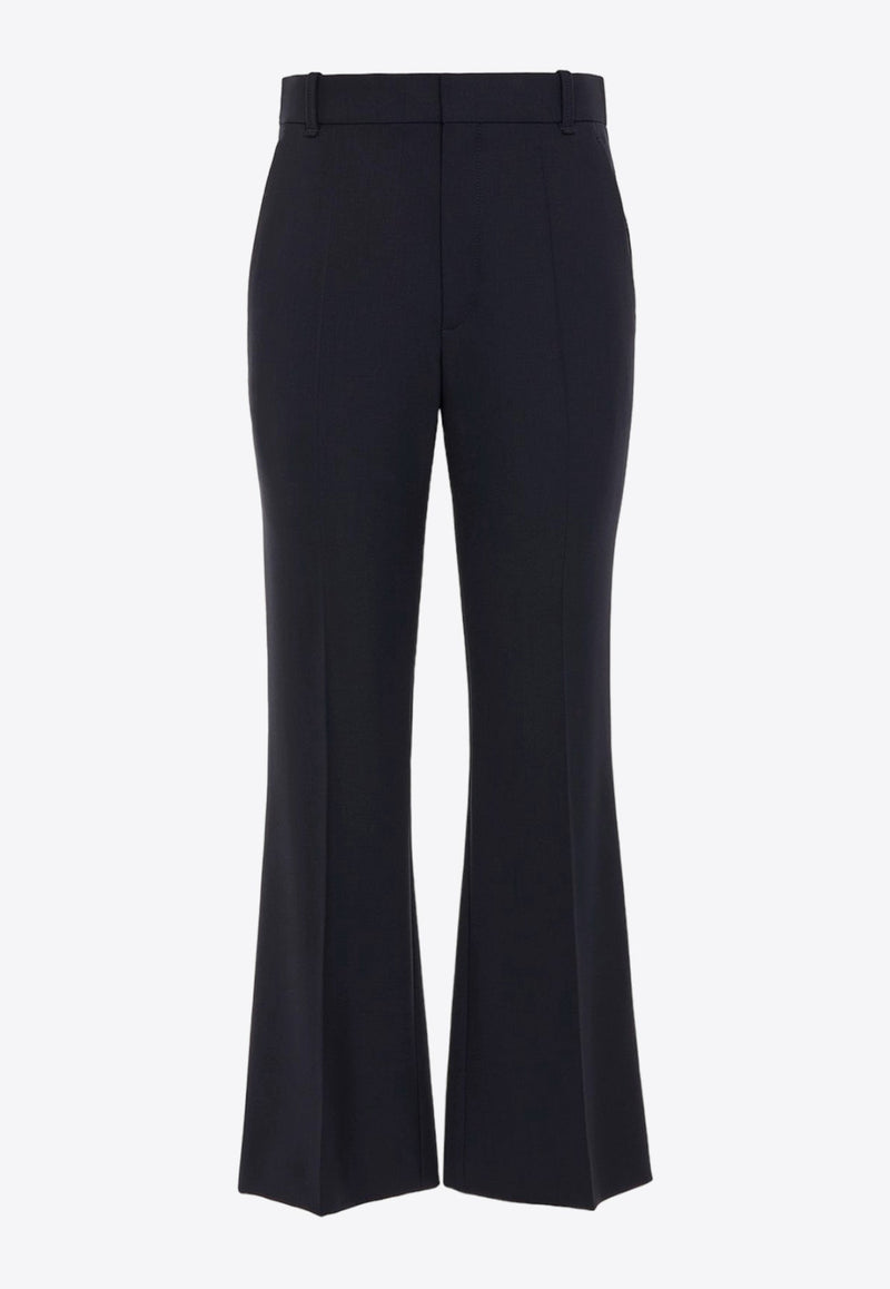 Bootcut Cropped Pants in Wool