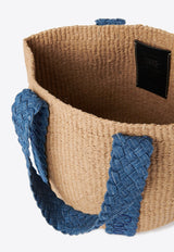 Large Woody Basket Tote Bag