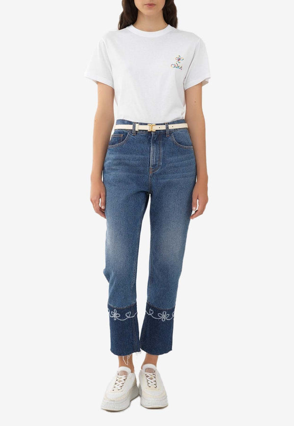 Masaya Cropped Straight-Leg Jeans