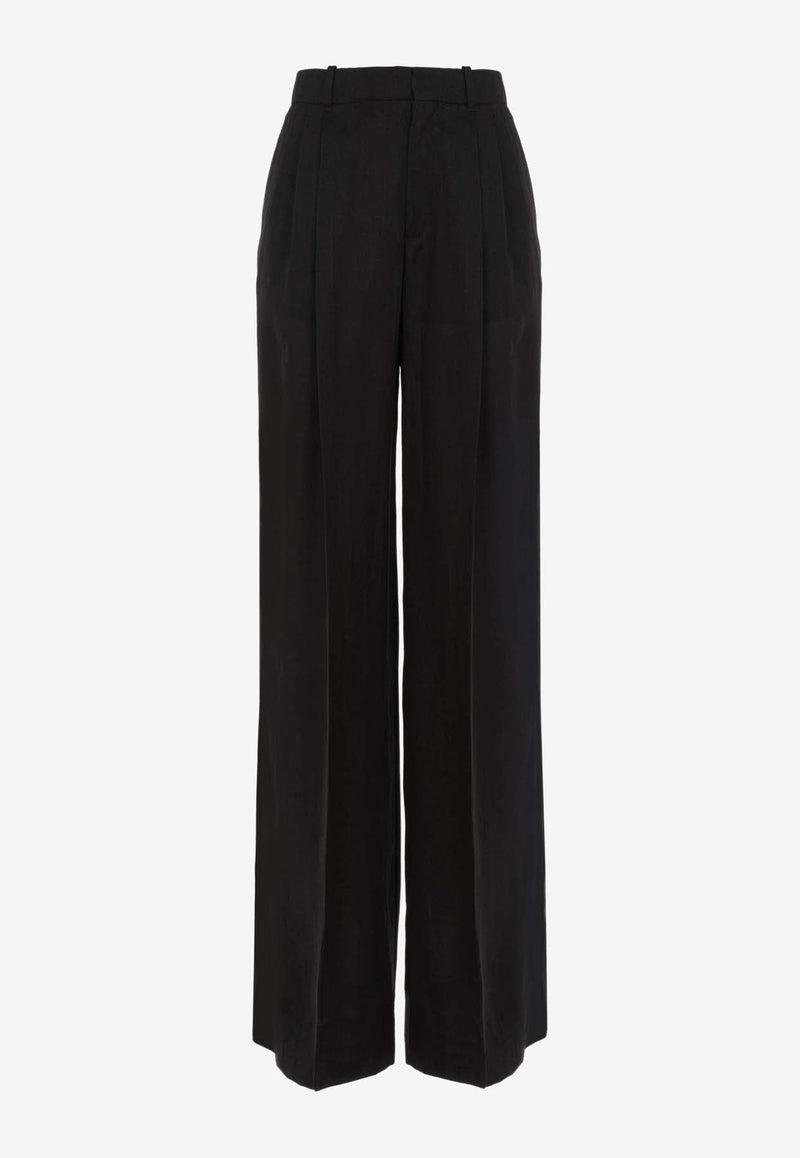 Wide-Leg Floor-Length Pants