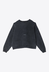 Oversized Washed Crewneck Sweatshirt